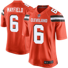 Load image into Gallery viewer, Nike Baker Mayfield Cleveland Browns Brown Game Jersey
