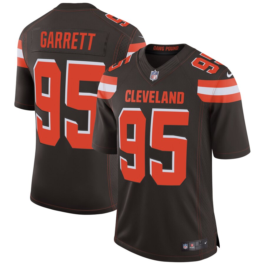 Nike Myles Garrett Cleveland Browns Brown Speed Machine Limited Jersey