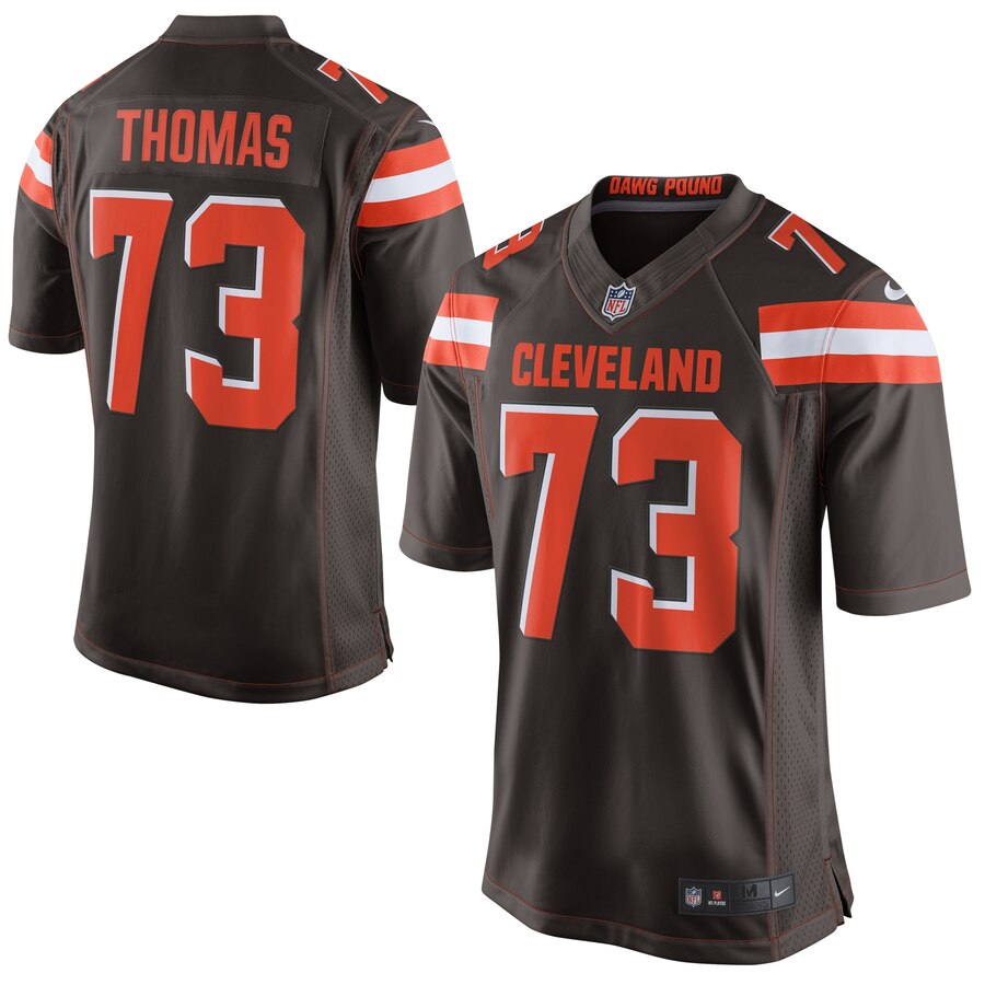 Nike Cleveland Browns No73 Joe Thomas Pink Women's Stitched NFL Limited Rush Fashion Jersey