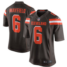 Load image into Gallery viewer, Nike Baker Mayfield Cleveland Browns Brown Game Jersey