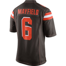Load image into Gallery viewer, Nike Baker Mayfield Cleveland Browns Brown Game Jersey